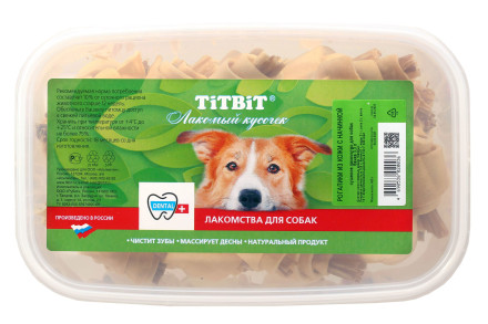 TiTBiT лакомство для собак рогалики из кожи с начинкой - 400 г (3,3 л)