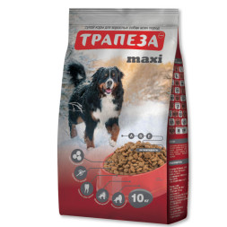 Трапеза Макси сухой корм для собак крупных пород с говядиной - 10 кг