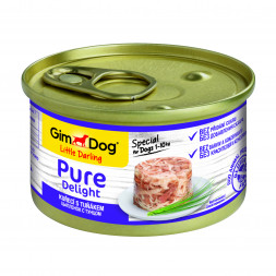 Gimborn GimDog Pure Delight влажный корм для собак из цыпленка с тунцом - 85 г х 24 шт