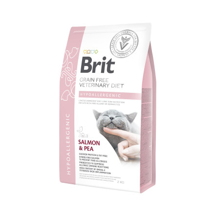 Brit VDC Hypoallergenic сухой беззерновой гипоаллергенный корм для кошек с лососем - 2 кг