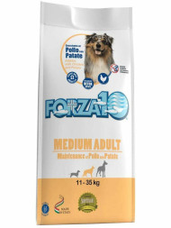 Forza10 Maintenance Medium Pollo/Patate сухой корм для взрослых собак средних пород с курицей и картофелем - 12,5 кг