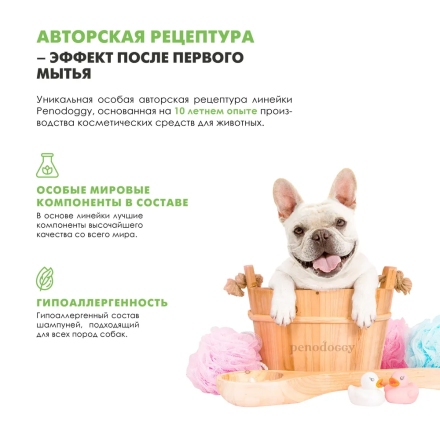 Penodoggy шампунь с хлоргексидином 4% для собак и кошек - 400 мл