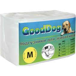GoodDog подгузники для собак размер M 14 шт/уп