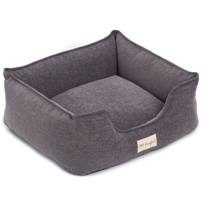 Pet Comfort Alpha Mirandus 17 лежанка для кошек и собак мелких пород, размер S (50х60 см), серый