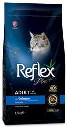 Reflex Plus Adult Cat Food Salmon сухой корм для кошек, с лососем - 1,5 кг