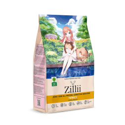 Zillii Adult Dog Sensitive Digestion сухой корм для взрослых собак с чувствительным пищеварением с индейкой - 800 г