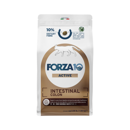 Forza10 Active Cat Intestinal Colon сухой корм для взрослых кошек при хронических колитах - 1,5 кг