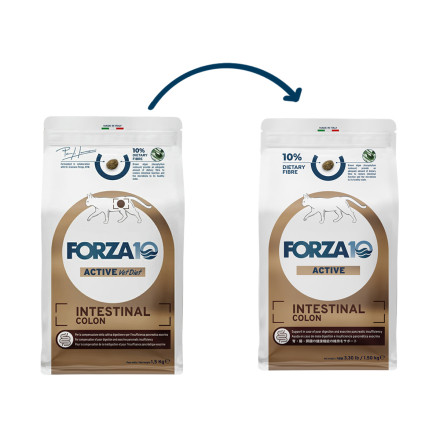Forza10 Active Cat Intestinal Colon сухой корм для взрослых кошек при хронических колитах - 1,5 кг