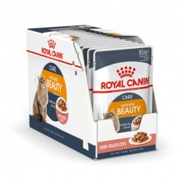 Royal Canin Intense Beauty паучи для взрослых кошек здоровая кожа и шерсть кусочки в соусе - 85 г х 24 шт