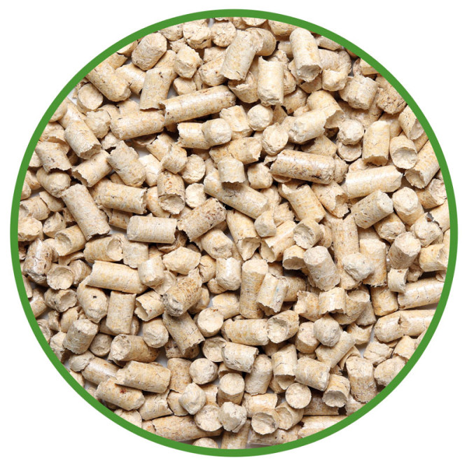 Gamma впитывающий наполнитель для кошачьих туалетов древесный, крупные гранулы - 2,72 кг (5 л)