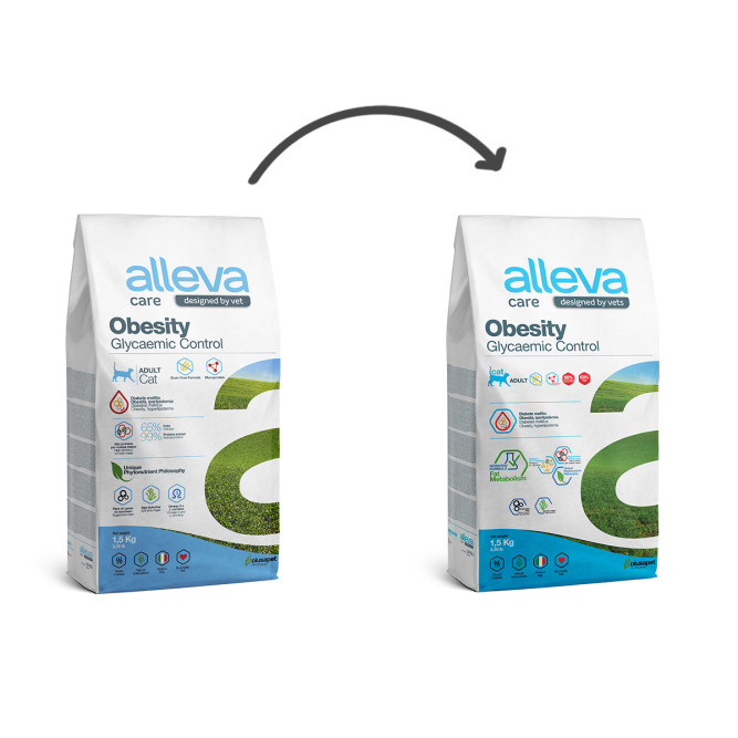 Alleva Care Cat Adult Obesity Glycemic Control сухой диетический корм для взрослых кошек для контроля потребления глюкозы - 1,5 кг
