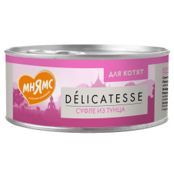 Мнямс Delicatesse влажный дополнительный корм для котят суфле из тунца, в консервах - 70 г х 24 шт