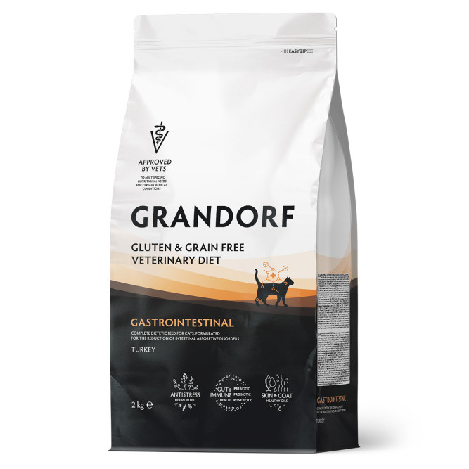Grandorf Veterinary Diet Cat Gastrointestinal сухой диетический корм для кошек при расстройствах пищеварения - 2 кг
