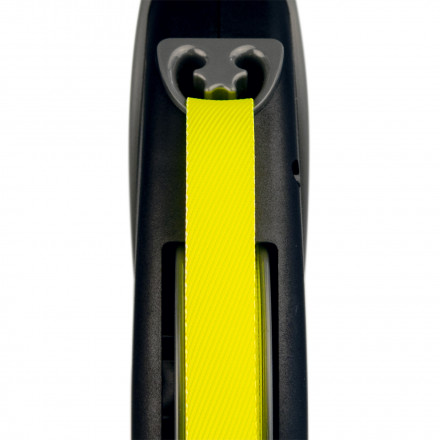 Flexi рулетка Giant Neon L (до 50 кг) светоотражающий ремень 8 м