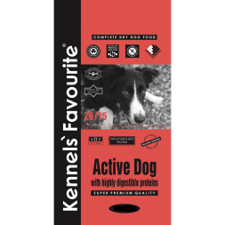 Kennels` Favourite Active Dog корм для взрослых собак со средним уровнем активности с птицей и рисом - 20 кг