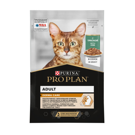 Pro Plan Elegant паучи для кошек для здоровья кожи и шерсти с треской - 85 г х 26 шт