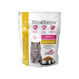 ProShape Kitten сухой корм для котят до 1 года, для активного роста и гармоничного развития, с цыпленком - 350 г