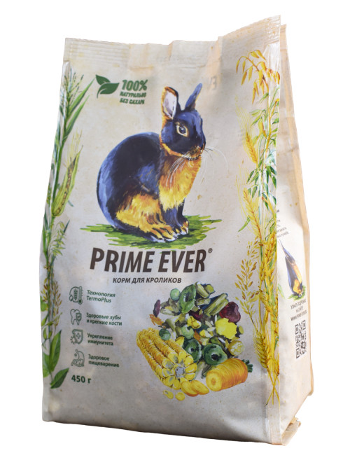 Prime Ever сухой корм для кроликов - 450 г
