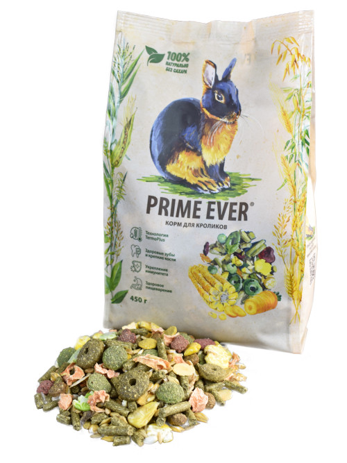 Prime Ever сухой корм для кроликов - 450 г