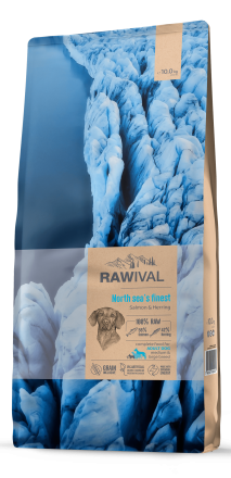 Rawival North Sea’s Finest сухой корм для взрослых собак средних и крупных пород с лососем и сельдью - 10 кг