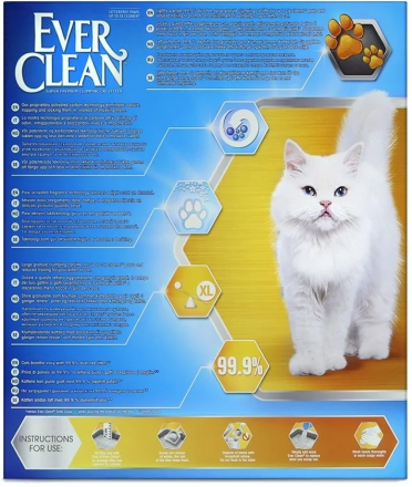 Ever Clean Litter Free Paws наполнитель комкующийся для длинношерстных кошек и котят - 10 л