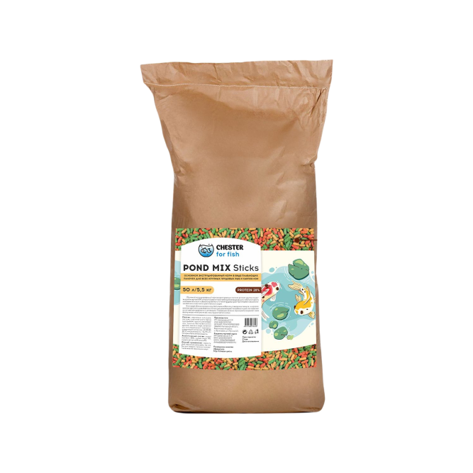 Chester Pond Mix Sticks корм для прудовых рыб в палочках - 5,5 кг