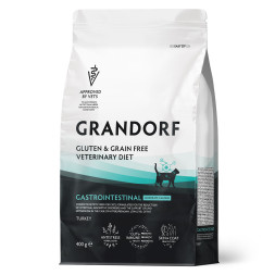 Grandorf Veterinary Diet Cat Gastrointestinal Moderate Calorie сухой диетический корм для кошек склонных к набору веса, при расстройствах пищеварения - 400 г