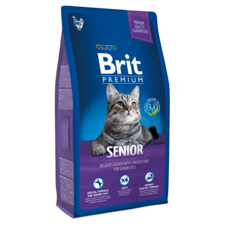 Сухой корм Brit Premium Cat Senior для пожилых кошек - 1,5 кг