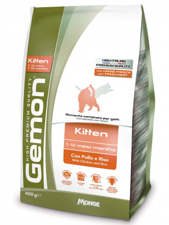 Gemon Kitten сухой корм для котят с курицей и рисом 400 г