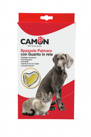 Camon рукавица латексная для вычесывания шерсти собак и кошек