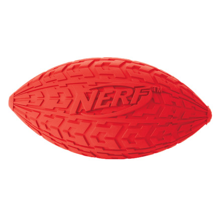 Игрушка для собак Nerf Мяч д/регби резиновый пищащий - 15 см