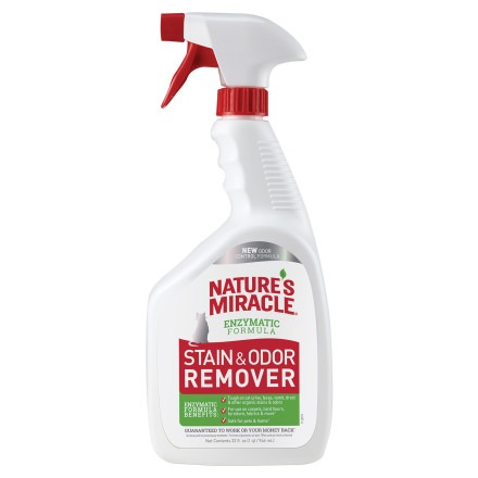 Nature&#039;s Miracle Remover Spray уничтожитель пятен и запахов от кошек, спрей - 946 мл