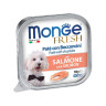 Изображение товара Monge Dog Fresh влажный корм для взрослых собак с лососем в ламистерах 100 г (32 шт в уп)