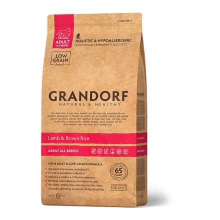 Grandorf lamb &amp; Rice Adult Medium сухой корм для собак всех пород, ягненок с рисом - 12 кг