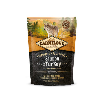 Сухой корм Carnilove Salmon &amp; Turkey For Large Breed Adult Dogs для взрослых собак крупных пород c лососем и индейкой беззерновой - 1,5 кг