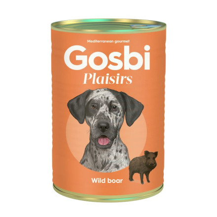 Gosbi Plaisirs влажный корм для взрослых собак с мясом дикого кабана - 400 г