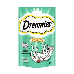 Dreamis Лакомые Подушечки лакомство для кошек с кроликом 60 г