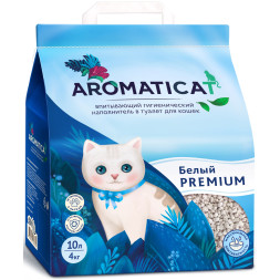 AromatiCat Premium Белый впитывающий наполнитель для кошачьего туалета - 10 л (4 кг)