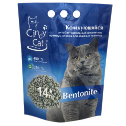 Cindy Cat Bentonite комкующийся бентонитовый наполнитель - 3 кг (14 л)