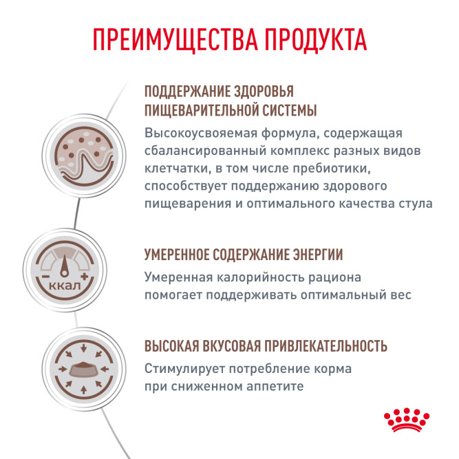 Royal Canin Gastro Intestinal Moderate Calorie низкокалорийный сухой корм для кошек с нарушениями в работе пищеварительной системы - 400 г