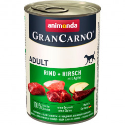 Animonda Gran Carno Original Adult влажный корм для взрослых собак c говядиной, олениной и яблоком - 400 г