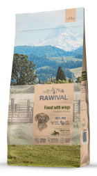 Rawival Finest with Wings сухой корм для взрослых собак средних и крупных пород с курицей и индейкой - 2,5 кг
