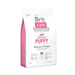 Сухой беззерновой корм Brit Care Grain-free Puppy Salmon &amp; Potato для щенков всех пород с лососем и картофелем - 3 кг