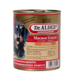 Консервы Dr. Alders Garant для взрослых собак с курицей - 750 г х 12 шт