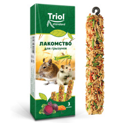 Triol Standard лакомство для грызунов с овощами - 80 г (3 шт)
