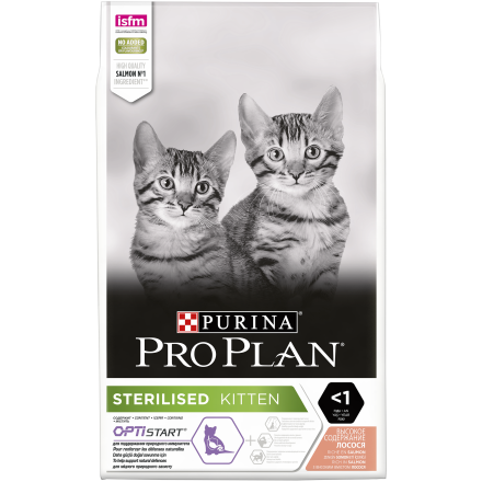 Pro Plan Kitten Sterilised сухой корм для стерилизованных котят с лососем - 10 кг