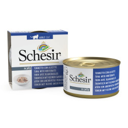 Schesir Cat Adult влажный корм для взрослых кошек с тунцом и снетками в консервах - 85 г х 14 шт