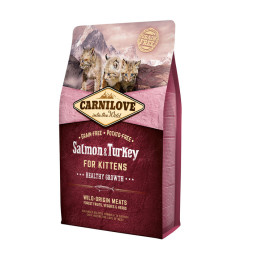 Сухой корм Carnilove Salmon &amp; Turkey for Kittens для котят с лососем и индейкой - 2 кг