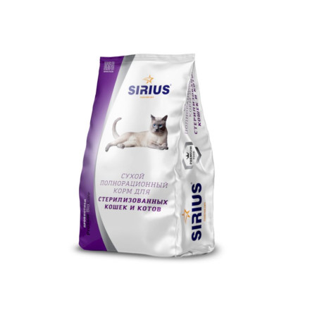 Sirius Сухой корм для стерилизованных кошек - 400 г