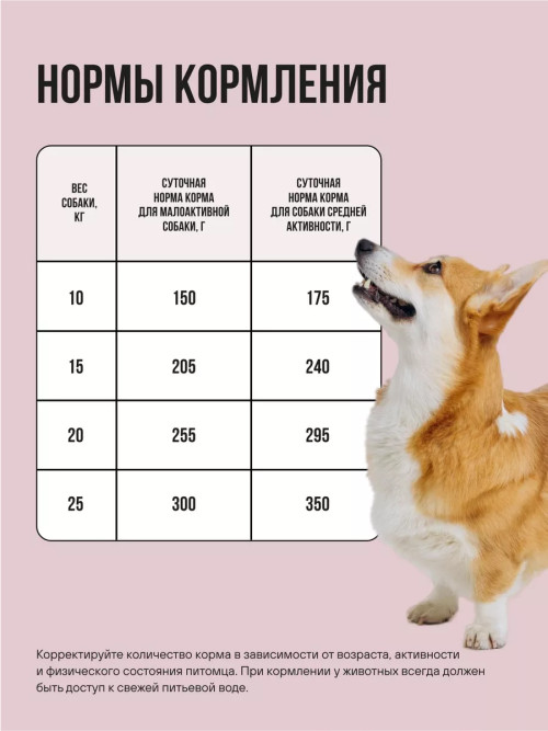 BOWL WOW сухой корм для взрослых собак средних пород с индейкой, рисом и яблоком - 5 кг